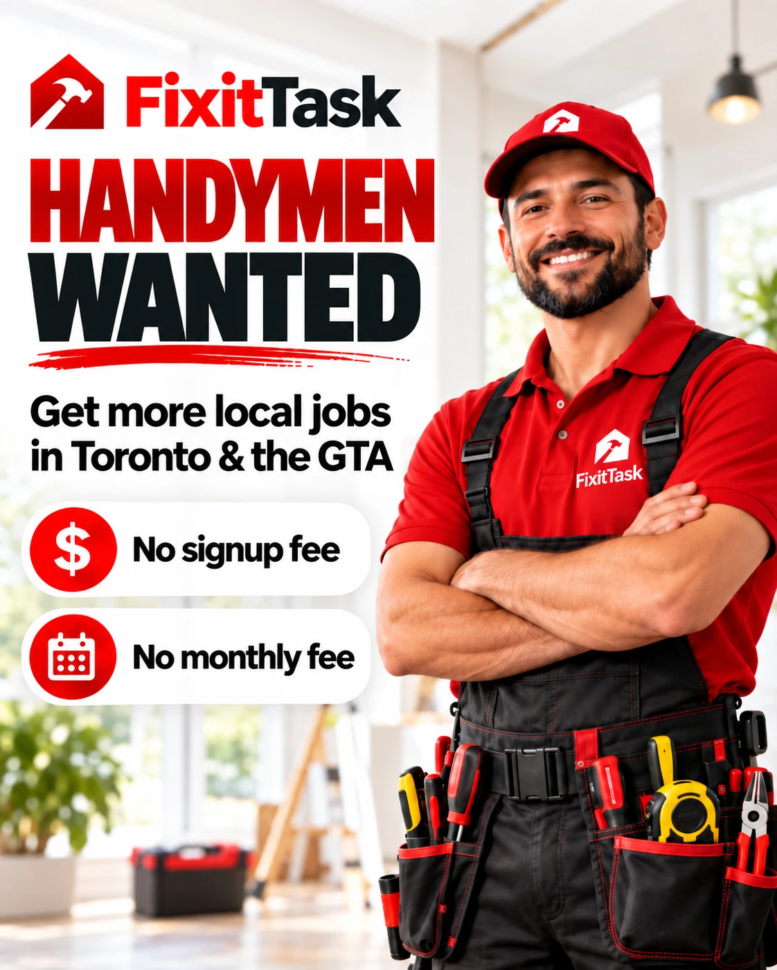 FixitTask — handymen wanted in Toronto and the GTA
